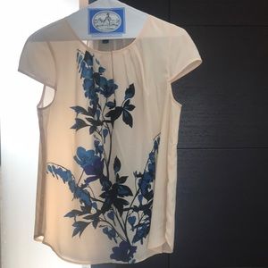 Jcrew blouse water color flowers
